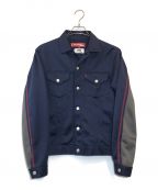 eYe COMME des GARCONS JUNYAWATANABE MAN×LEVI'Sアイ コム デ ギャルソン ジュンヤ ワタナベ マン×リーバイス）の古着「ポリエステルトラッカージャケット」｜ネイビー