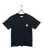 sacai×CarHarttサカイ×カーハート）の古着「ポケットTシャツ」｜ブラック