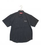 SUPREME×葵産業シュプリーム×アオイサンギョウ）の古着「24FW AOI Eyes S/S Work Shirt」｜ブラック