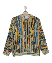 Coogi（クージー）の古着「3Dニット」｜ブルー×レッド