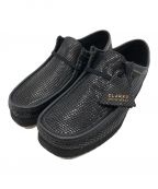 CLARKS×WACKO MARIAクラークス×ワコマリア）の古着「SNAKE EMBOSSED LEATHER WALLABEE」｜ブラック