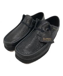 CLARKS×WACKO MARIA（クラークス×ワコマリア）の古着「SNAKE EMBOSSED LEATHER WALLABEE」｜ブラック