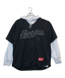 SUPREME（シュプリーム）の古着「ベースボールジェラシーフーデットスウェットシャツ」｜グレー×ブラック