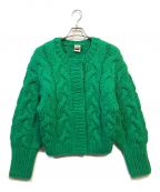 holidayホリデー）の古着「GABLE KNIT CARDIGAN」｜グリーン