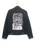 ALEXANDER McQUEEN (アレキサンダーマックイーン) printed denim jacket ブラック サイズ:SIZE 50：20000円