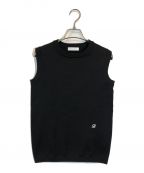 MADISONBLUEマディソンブルー）の古着「SLEEVELESS KNIT TEE」｜ブラック