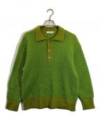 jiedaジエダ）の古着「POPCORN SKIPPER KNIT」｜黄緑