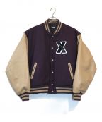 X-LARGEエクストララージ）の古着「OG VARSITY JACKET」｜パープル