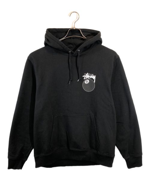 stussy（ステューシー）stussy (ステューシー) 8ボールプリントパーカー ブラック サイズ:Lの古着・服飾アイテム