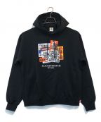 THE BLACK EYE PATCHブラックアイパッチ）の古着「取扱注意LABEL PACK HOODIE」｜ブラック