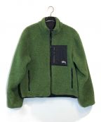 stussyステューシー）の古着「8 Ball Sherpa Jacket」｜グリーン