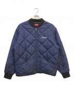 SUPREMEシュプリーム）の古着「Quit Your Job Quilted Work Jacket」｜ネイビー