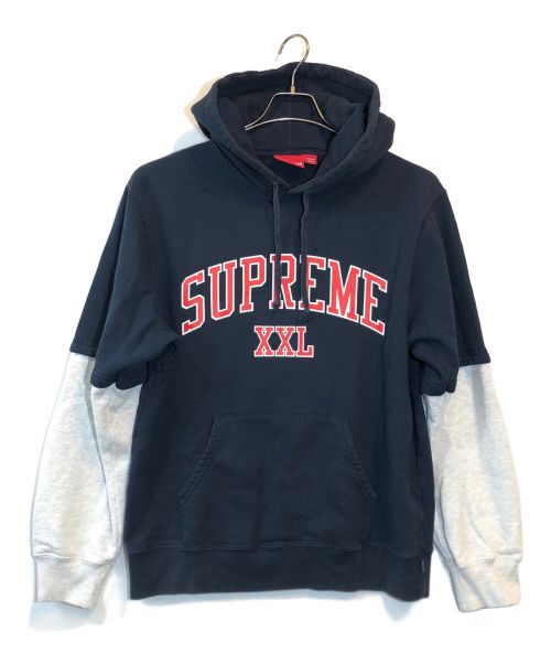 SUPREME（シュプリーム）SUPREME (シュプリーム) XXL Hooded Sweatshir ネイビー サイズ:Mの古着・服飾アイテム