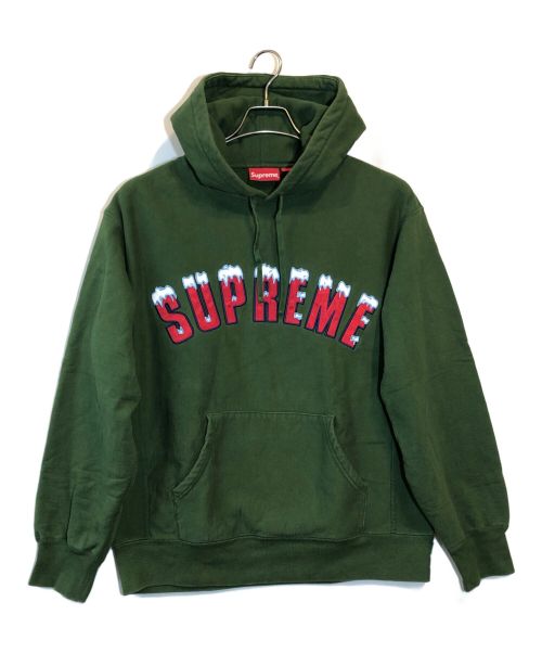 SUPREME（シュプリーム）SUPREME (シュプリーム) Icy Arc Hooded Sweatshirt グリーン サイズ:Mの古着・服飾アイテム