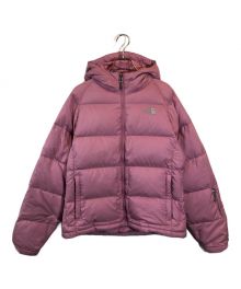 THE NORTH FACE（ザ ノース フェイス）の古着「HOODED NUPTSE JACKET」｜ピンク