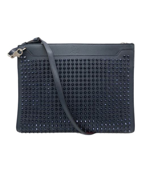 Christian Louboutin（クリスチャン・ルブタン）Christian Louboutin (クリスチャン・ルブタン) SKYPOUCH 2Wayクラッチバッグ ネイビー サイズ:下記参照の古着・服飾アイテム