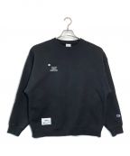 Champion×WTAPSチャンピオン×ダブルタップス）の古着「クルーネックスウェットシャツ」｜ブラック