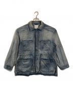 ANCELLMアンセルム）の古着「AGING DENIM SHIRT JACKET」｜ブルー