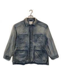 ANCELLM（アンセルム）の古着「AGING DENIM SHIRT JACKET」｜ブルー