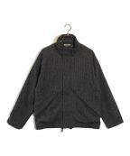 AURALEEオーラリー）の古着「WOOL HAIRLINE LIGHT TWEED ZIP BLOUSON」｜ブラック