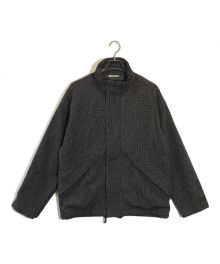 AURALEE（オーラリー）の古着「WOOL HAIRLINE LIGHT TWEED ZIP BLOUSON」｜ブラック