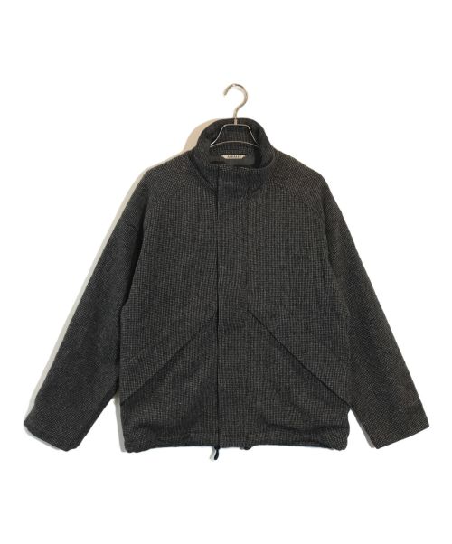 AURALEE（オーラリー）AURALEE (オーラリー) WOOL HAIRLINE LIGHT TWEED ZIP BLOUSON ブラック サイズ:SIZE 3の古着・服飾アイテム