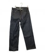 URBAN RESEARCH manufactured by SHIOTAアーバンリサーチマニュファクチュアラー シオタ）の古着「スーピマ DENIM パンツワイド #BOB」｜インディゴ