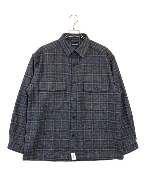 DESCENDANT（ディセンダント）DESCENDANT (ディセンダント) VANNING PLAID LS SHIRT ネイビー サイズ:SIZE 2の古着・服飾アイテム