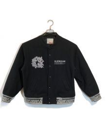 SUPREME（シュプリーム）の古着「Support Unit Varsity Jacket」｜ブラック