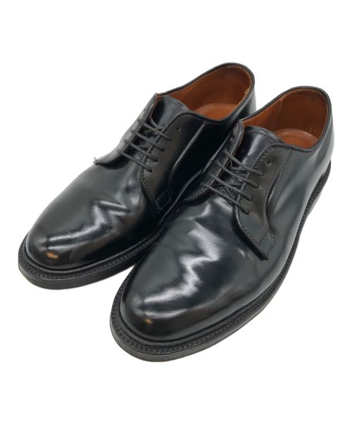 Alden（オールデン）Alden (オールデン) コードバンプレーントゥシューズ ブラック サイズ:SIZE 7 1/2の古着・服飾アイテム