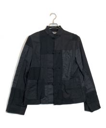 BLACK COMME des GARCONS（ブラック コムデギャルソン）の古着「異素材切替カンフージャケット」｜ブラック