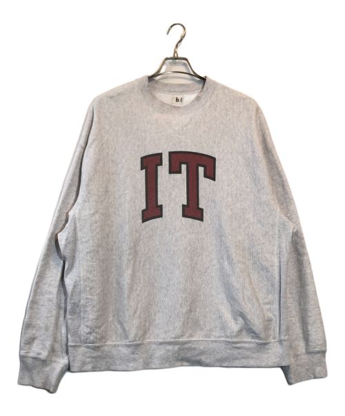 BLURHMS（ブラームス）BLURHMS (ブラームス) PRINT Sweat Crew-neck P/O Big グレー サイズ:4の古着・服飾アイテム