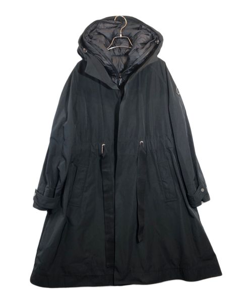 MONCLER（モンクレール）MONCLER (モンクレール) レイヤード フーデット コート ブラック サイズ:1の古着・服飾アイテム