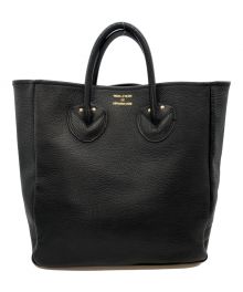 YOUNG & OLSEN The DRYGOODS STORE（ヤングアンドオルセン ザ ドライグッズストア）の古着「MBOSSED LEATHER TOTE M」｜ブラック