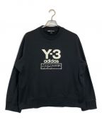 Y-3ワイスリー）の古着「STACKED LOGO CREW SWEATER」｜ブラック