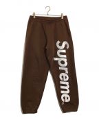 SUPREMEシュプリーム）の古着「supreme satin applique sweatpant」｜ブラウン