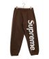 SUPREME（シュプリーム）の古着「supreme satin applique sweatpant」｜ブラウン