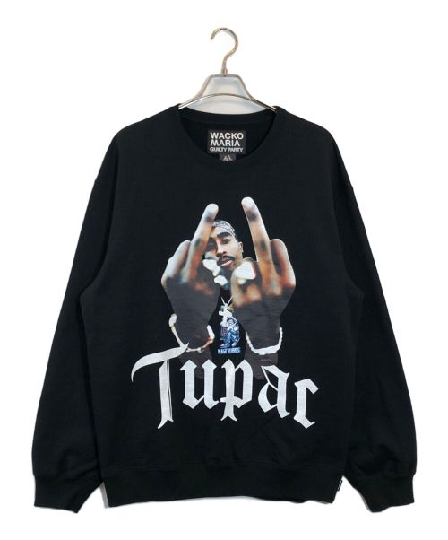 WACKO MARIA（ワコマリア）WACKO MARIA (ワコマリア) 2PAC (2パック) CREW NECK SWEAT SHIRT ブラック サイズ:XLの古着・服飾アイテム