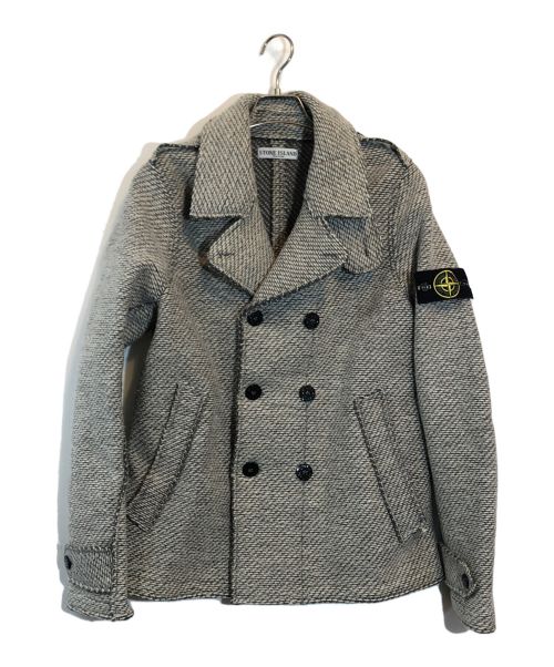 STONE ISLAND（ストーンアイランド）STONE ISLAND (ストーンアイランド) サイドパッチダブルpコート グレー サイズ:Mの古着・服飾アイテム