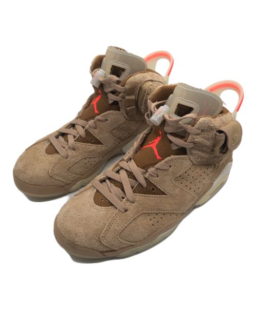 NIKE（ナイキ）NIKE (ナイキ) Travis Scott (トラヴィス スコット) エアジョーダン6 ブリティッシュカーキ サイズ:SIZE 24cmの古着・服飾アイテム