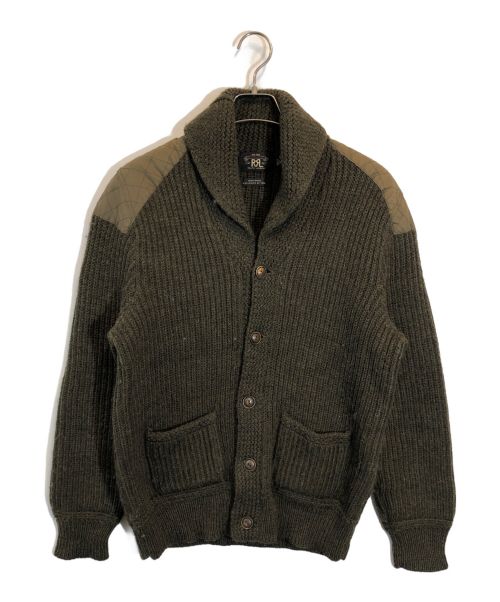 RRL（ダブルアールエル）RRL (ダブルアールエル) ウールショールカラーカーディガン カーキ サイズ:SIZE Mの古着・服飾アイテム