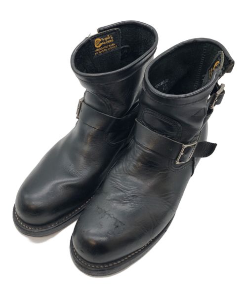 CHIPPEWA（チペワ）CHIPPEWA (チペワ) BLACK Engineer Boots ブラック サイズ:SIZE 41.5の古着・服飾アイテム