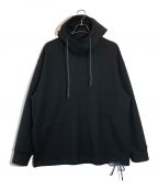 amachi.アマチ）の古着「High Neck Hoodie White Beige」｜ブラック