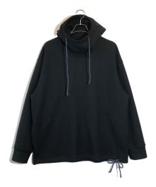 amachi.（アマチ）の古着「High Neck Hoodie White Beige」｜ブラック