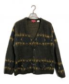 SUPREMEシュプリーム）の古着「Abstract Stripe Cardigan」｜カーキ