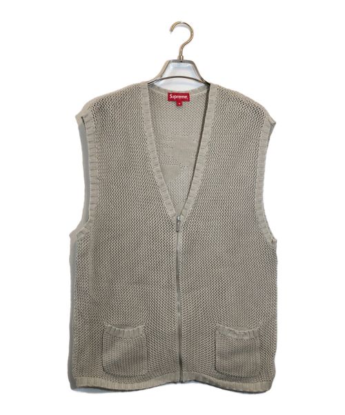 SUPREME（シュプリーム）SUPREME (シュプリーム) dragon zip up sweater vest ベージュ サイズ:Mの古着・服飾アイテム