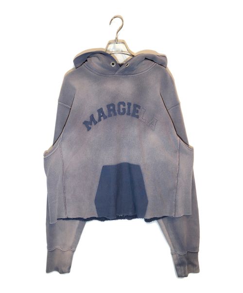 Maison Margiela（メゾンマルジェラ）Maison Margiela (メゾンマルジェラ) デザインロゴプルオーバーパーカー パープル サイズ:SIZE Sの古着・服飾アイテム