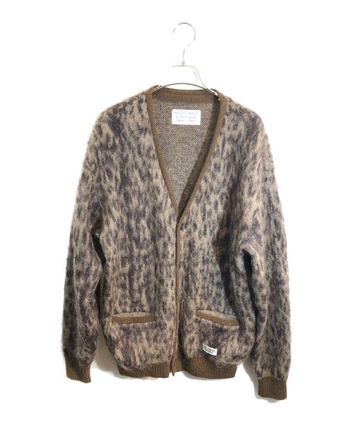 WACKO MARIA（ワコマリア）WACKO MARIA (ワコマリア) LEOPARD MOHAIR CARDIGAN ブラウン サイズ:SIZE Mの古着・服飾アイテム