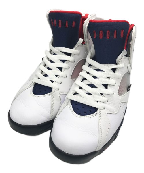 NIKE（ナイキ）NIKE (ナイキ)  Paris Saint-Germain (パリサンジェルマン) AIR JORDAN 7 RETRO BCFC ホワイト サイズ:SIZE US 9の古着・服飾アイテム