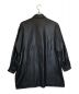 08sircus (ゼロエイトサーカス) TWILL LEATHER FINISH LAYERED LONG SHIRT ブラック サイズ:1：10000円